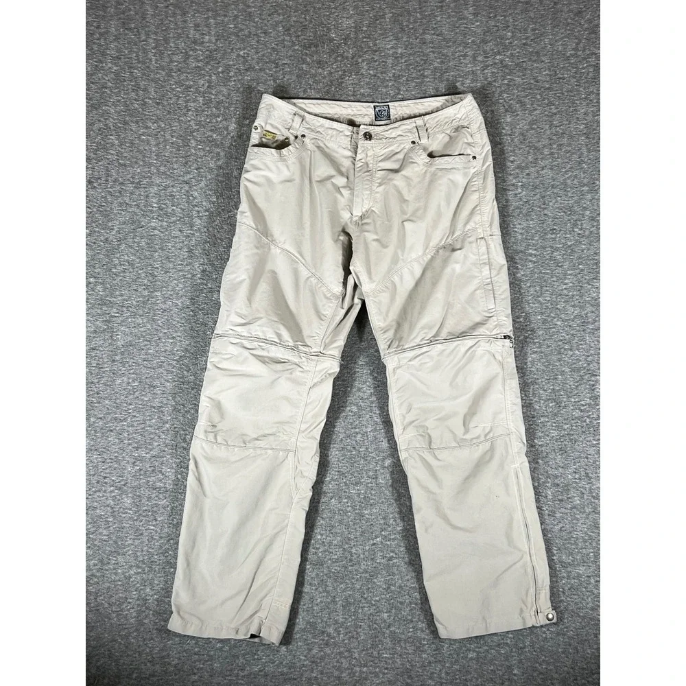 Kuhl Cargo Pants Versatile Trousers Casual Beige Mens 36X30 - Picture 3 of 16